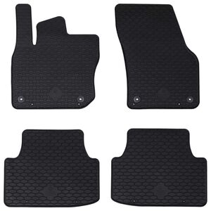 vidaXL Covor pentru mașină 4 pcs Negru VW TIGUAN TDI Cauciuc