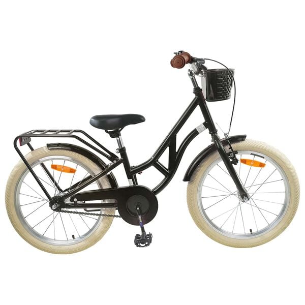 vidaXL Bicicletă pentru Copii 20 Inci pentru 6-11 ani Negru