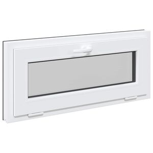 vidaXL Fereastră pentru subsol RISOR 90 x 40 cm PVC și Sticlă Antracit