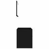vidaXL Set mobilier de baie, 2 piese, negru, PAL