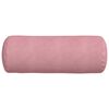 vidaXL Perne Bolster 2 pcs Roz &Oslash; 25 x 70 cm Țesătură din corduroy