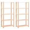 vidaXL Etajere cu 5 niveluri 2 buc. 80x38x170 cm pin masiv 250 kg