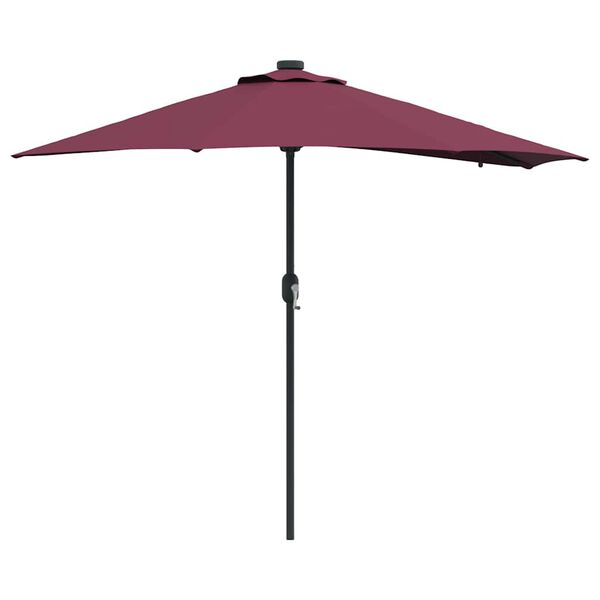 vidaXL Parasol de Grădină Roșu Bordeaux 294 x 150 x 223 cm