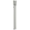 vidaXL Lampă de podea de exterior cu priză, argintiu, 110cm, oțel inox
