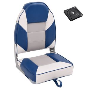 vidaXL Set cu scaun pentru barcă, pliabil, 2 piese, spătar &icirc;nalt