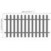 vidaXL Gard din șipci, 200 x 100 cm, WPC