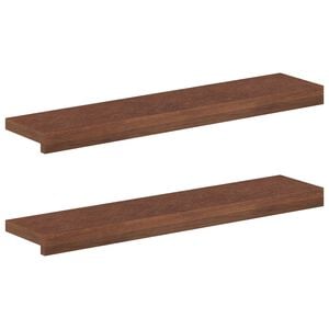 vidaXL Pervazuri 2 buc. Maro &icirc;nchis 70 x 15 x 2 cm