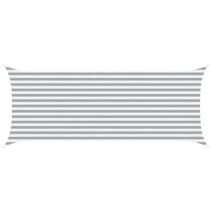 vidaXL P&acirc;nză de umbră Gri deschis și alb. 5 x 2 m