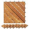 vidaXL Plăci pentru Deck 10 pcs Maro 30 x 30 cm Lemn de Acacia