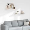 vidaXL Rafturi perete suspendate 2 buc. stejar/alb 90x23,5x3,8 cm MDF