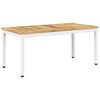 vidaXL Masă de cafea Alb 50 x 100,5 x 45 cm Lemn Solid de Acacia