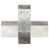 vidaXL Conector de grindă, formă X, 71 x 71 mm, metal galvanizat