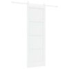 vidaXL Ușă glisantă 73,5 x 211 cm Lemn prelucrat Alb