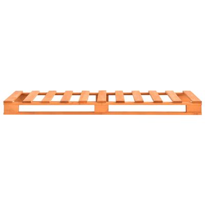 vidaXL Cadru de pat din paleți, maro, 100x200 cm, lemn masiv pin