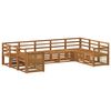 vidaXL Set canapea sectională 7 pcs natural Lemn Solid de Acacia