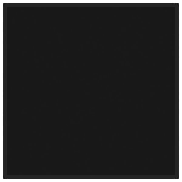 vidaXL Măsuță de cafea, neagră cu sticlă neagră, 90x90x50 cm