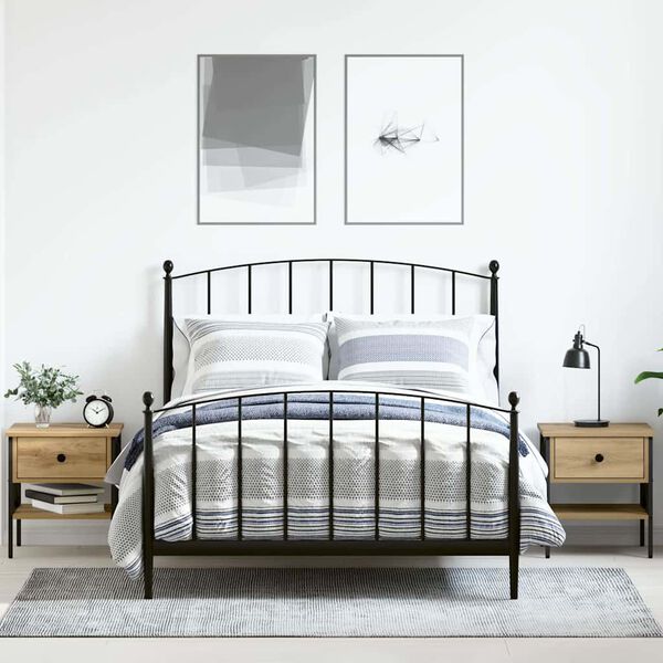 vidaXL Cabinet de Noptieră 2 pcs stejar artizanal 40 x 42 x 45 cm