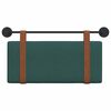 vidaXL Cap de pat suspendat Verde &icirc;nchis 90 x 55 x 5 cm PU antic