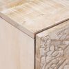 vidaXL Dulap de noapte 2 pcs Alb 40 x 33,5 x 46 cm Lemn de mango solid