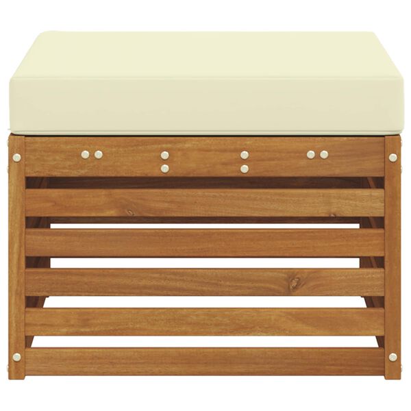 vidaXL Taburet pentru exterior Lemn Solid de Acacia natural