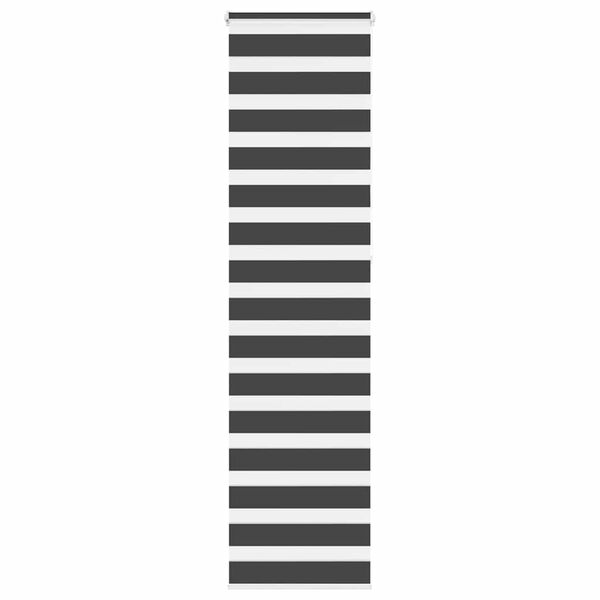 vidaXL Jaluzea tip zebra neagră lățime țesătură 55,9 cm poliester