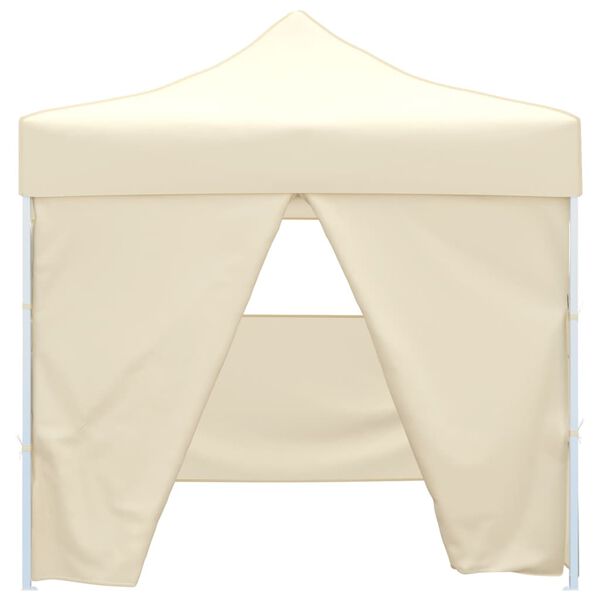 41464 vidaXL Cream Foldable Tent 3 x 3 m with 4 Walls