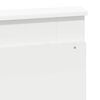 vidaXL Cadru de pat cu headboard Alb 140 x 190 cm Lemn de pin masiv