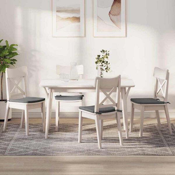 vidaXL Perne de Șezut 4 pcs Gri închis 40 x 40 x 3 cm