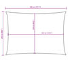 vidaXL Parasolar, negru, 2,5x4 m, țesătură oxford, dreptunghiular