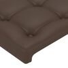 vidaXL Tăblie de pat cu aripioare maro 103x23x78/88 cm piele ecologică