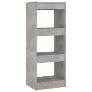 vidaXL Bibliotecă/Separator cameră, gri beton, 40x30x103 cm, PAL