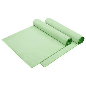 vidaXL Prosoape pentru șezlong 2 pcs Verde 210 x 75 cm