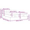 vidaXL Cadru de pat otoman cu saltele țesătură maro &icirc;nchis 200x200cm
