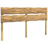 vidaXL Tăblie de pat cu margini naturale ROSTOCK Alb 200 cm