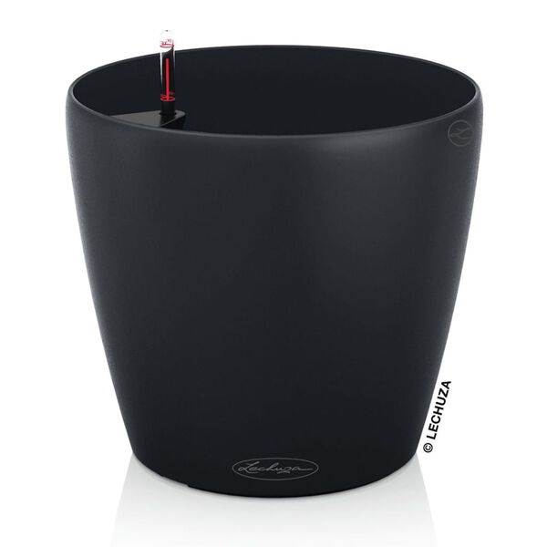 LECHUZA Jardinieră CLASSICO Color 18 ALL-IN-ONE, negru