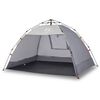 vidaXL Cort camping 2 persoane gri impermeabil setare rapidă