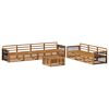 vidaXL Set de canapele de exterior 8 buc. natural Lemn Solid de Acacia