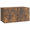 vidaXL Oglindă TV montată pe perete Stejar fumuriu 59,5 x 31 x 30 cm