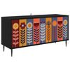 vidaXL Cabinet TV ESSEN 102 x 33 x 51 cm Stejar Negru Lemn prelucrat