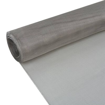 vidaXL Plasă de sârmă, argintiu, 150 x 1000 cm, oțel inoxidabil