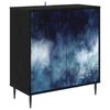 vidaXL Bufet RAALTE Stejar Negru 69 x 33 x 76 cm Lemn prelucrat