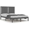 vidaXL Cadru de pat, gri, 120x200 cm, lemn masiv de pin