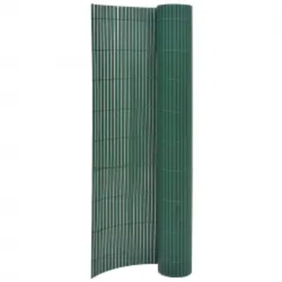 vidaXL Gard pentru grădină cu 2 fețe, verde, 110x500 cm