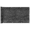 vidaXL Paravan de balcon cu aspect de piatră, gri, 300x75 cm PVC