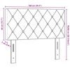 vidaXL Tăblie cap cu headboard Gri închis 100 cm Piele artificială