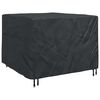 vidaXL Husă pentru mobilă Negru 135 x 135 x 90 cm Textil Oxford 210D