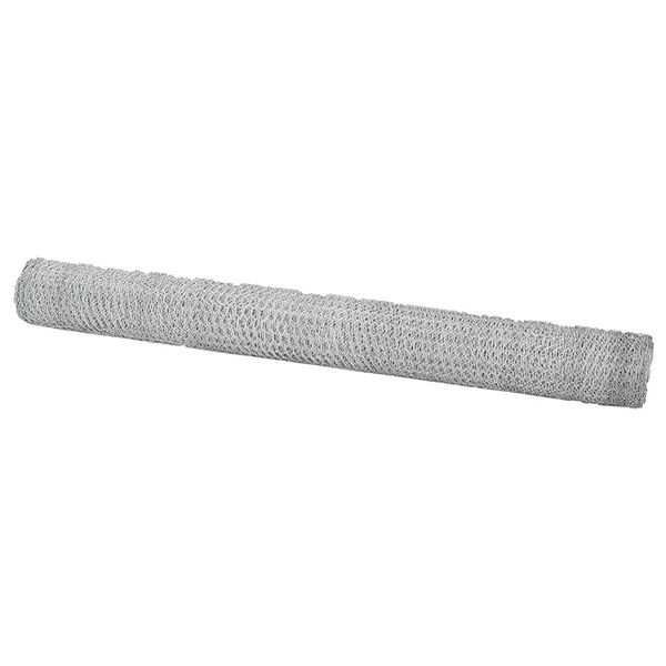 vidaXL Gard hexagonal Argintiu 1.5 x 100 m Oțel galvanizat