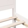 vidaXL Cadru de pat Alb 200 x 200 cm Lemn masiv de pin