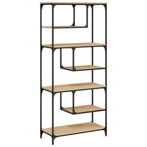 vidaXL Bibliotecă, stejar sonoma, 81x36x176 cm, lemn compozit