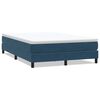 vidaXL Pat cu arcuri fără saltea Albastru &icirc;nchis 140x220 cm catifea